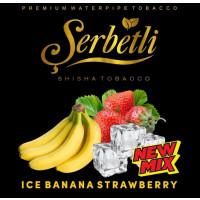 Табак Serbetli Ice Banana Strawberry (Щербетли Айс Клубника Банан) 50 грамм