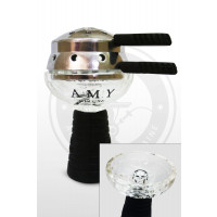 Хоткат AMY (Hot Cut) - серебристый калауд и стеклянная чаша фанел Glassi 006