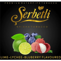 Табак Serbetli Lime Lychee Blueberry (Щербетли Лайм Личи Черника) 50 грамм