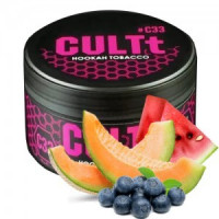 Табак CULTT С33 Ice Watermelon Melon Blueberry (Культт Айс Арбуз Дыня Черника) 100 грамм 