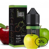 Жидкость Chaser Black Triple Sour Apple (Чейзер блэк Тройное Кислое Яблоко) 30мл, 3% 