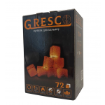 Уголь для кальяна ореховый Gresco в коробке (Греско) 1кг