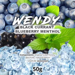 Табак Wendy Ice Black Currant Bluberry Mentol (Венди Айс Черная Смородина Черника и Мята) 50 грамм