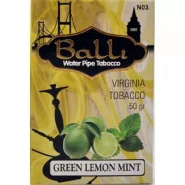 Табак Balli Green lemon mint (Бали Зеленый лимон с мятой) 50 грамм