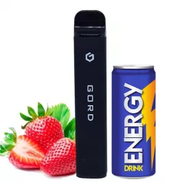 Электронные сигареты Gord 1800 Energy Drink Strawberry (Горд 1800 Клубника Энергетик)