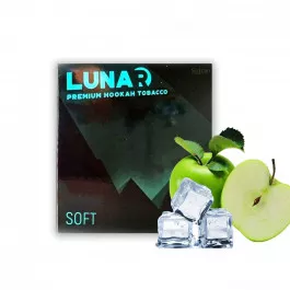 Табак Lunar Soft Ice Green Apple (Лунар Софт Айс зеленое Яблоко) 50 грамм 