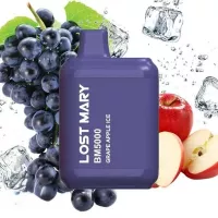 Электронные сигареты Lost Mary BM5000 Grape Apple Ice (Виноград Яблоко Лед) 