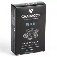 Бестабачная смесь для кальяна Chabacco Medium Cherry Cola (чабака Вишневая Кола) 50 грамм 