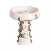 Чаша для кальяна Embery JS-Funnel Bowl (частично глазурованная) - white & bamboo