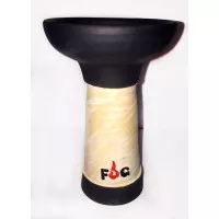 Чаша для кальяна FOG Lighthouse Glaze (Фог) Черная с белым