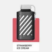 Электронная сигарета Vozol 10000 Strawberry Ice Cream (Клубничное Мороженное)