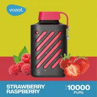 Электронная сигарета Vozol 10000 Strawberry Raspberry (Клубника Малина)