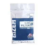 Фильтр для самокруток Gizeh Slims Charcoal 120 шт 