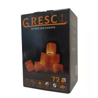 Уголь для кальяна ореховый Gresco в коробке (Греско) 1кг