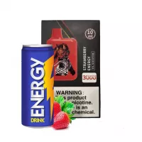 Электронные сигареты Katana 3000 Strawberry Energy (Катана Клубника Энергетик)