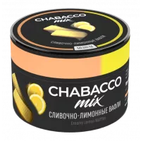 Бестабачная смесь Chabacco MIX Medium Creamy Lemon Waffles (Чабако Сливочно-Лимонные Вафли) 50 грамм