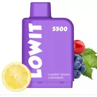 Одноразовая система Elf Bar Lowit 5500 Cherry Grape Lemonade (Ловит Вишнево-виноградный Лимонад)