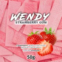Табак Wendy Strawberry Gum (Венди Клубничная Жвачка) 50 грамм