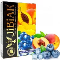 Табак Jibiar Ice Peach Blueberry (Джибиар Айс персик черника) 50 грамм 