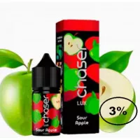 Жидкость Chaser LUX Sour Apple (Чейзер Люкс Кислое Яблоко) 30мл, 3% 