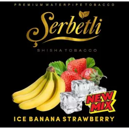 Табак Serbetli Ice Banana Strawberry (Щербетли Айс Клубника Банан) 50 грамм