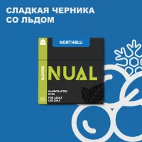 Табак для кальяна Nual North Blu (Нуал Черника со Льдом) 100 грамм